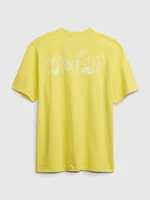 Žluté pánské tričko z organické bavlny GAP × Ron Finley