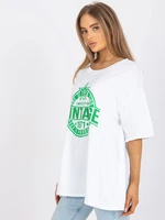 T-shirt-DHJ-TS-6862.24X-white-green