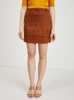Women's brown skirt in suede ORSAY