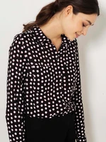 Black Polka dot shirt CAMAIEU - Women