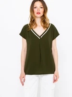 Dark green T-shirt CAMAIEU - Women