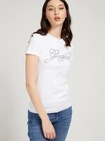 White Women's T-shirt with print Guess Selina - Women