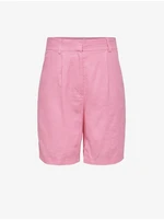 Pink Women's Shorts with Linen ONLY Caro - Women