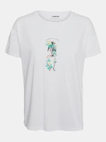 White T-Shirt Noisy May Command - Women