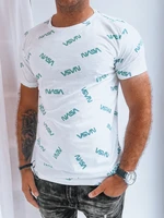 White men's T-shirt Dstreet with print