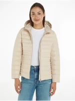 Women's Cream Winter Quilted Jacket Tommy Hilfiger Feminine