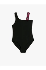 Koton Swimsuit One Shoulder Strap Detailed