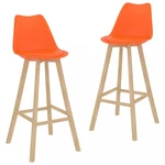 Barová židle 2 ks Dekorhome Oranžová