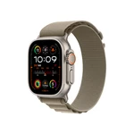 Apple Watch Ultra 2 49 mm loop S smart hodinky Titan/Olive Alpine