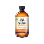 Captain kombucha zázvor a citrón 400 ml BIO   THE GUTSY