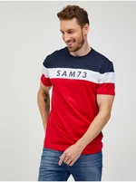 SAM73 Blue and Red Man póló SAM 73 Kavix - Férfi