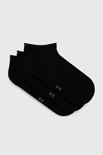 Ponožky Tommy Hilfiger 3-pack dámské, černá barva, 701227854