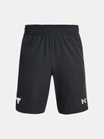 Under Armour UA Project Rock Woven Kraťasy dětské Černá