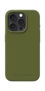 Silikonový ochranný kryt iDeal Of Sweden pro Apple iPhone 15 Pro, khaki