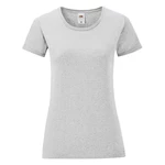 Ikonické sivé dámske tričko z česanej bavlny značky Fruit of the Loom
