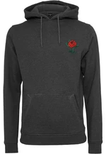 Men's Rose Hoody Sweatshirt - Grey