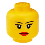 Pojemnik w kształcie głowy LEGO® Girl, Ø 16,3 cm