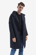 Bunda Wood Wood Tobias Twill Parka Coat 12135900-5269 NAVY pánská, černá barva, přechodná