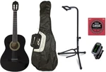 Pasadena CG161-3/4-BK Complete Beginner SET Black Gitara klasyczna 3/4 dla dzieci