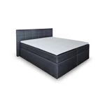 Postel Boxspring Bea 160x200, antracit, vč. matrace a topperu