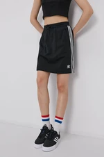 Sukně adidas Originals H37774 černá barva, mini, jednoduchá, H37774-BLACK