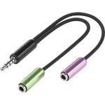 Jack audio Y adaptér SpeaKa Professional SP-7870716, černá