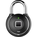 Bluetooth visací zámek zámek s otiskem prstu, visací zámek Bluetooth Tapplock Tapplock one plus - midnight black, 56 mm, Midnight Black