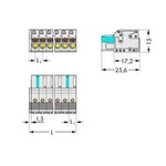 Zásuvkový konektor na kabel WAGO 2721-102/026-000, 25.60 mm, pólů 2, rozteč 5 mm, 100 ks