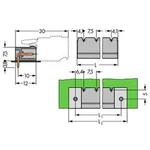 Zásuvkový konektor na kabel WAGO 231-870/001-000, 75.50 mm, pólů 10, rozteč 7.50 mm, 50 ks