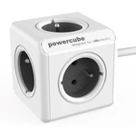 POWERCUBE EXTENDED - 5 x zásuvka + 1,5m prodlužovací kabel - šedá