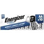 Tužková baterie AA lithiová Energizer Ultimate FR6, 3000 mAh, 1.5 V, 10 ks