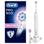 Zubná kefka Oral-B PRO 900 biely elektrická zubná kefka • výdrž hlavy cca 3 mesiace • nabíjacia jednotka • 3 čistiace programy • profesionálny timer (