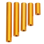 Suleve™ M3AR6 M3 Aluminum Alloy Standoff Studs 10-35mm Gold Round PCB Board Spacers Standoffs 10pcs