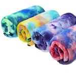 Tie- dyed Sports Towel Quick-dry Soft Lightweight Outdoor Sports Fitness Running Towel