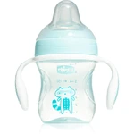 Chicco Transition Cup tréningový hrnček s držadlami 4m+ Blue 200 ml