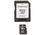 Paměťová karta Intenso 128GB micro SDHC Premium, class 10, UHS-I + adaptér