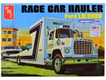 Skill 3 Model Kit Ford LN 8000 Race Car Hauler Louisville Line 1/25 Scale Model by AMT