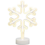 Konstsmide 3077-100 LED silueta snehová vločka teplá biela LED  biela