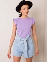 RUE PARIS Lady's purple blouse