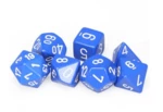 Chessex Sada kostek Chessex Opaque Polyhedral 7-Die Set - Blue with White