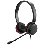 Jabra Evolve 30 II MS stereo telefónne headset jack 3,5 mm, USB-C káblový na ušiach čierna