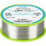 Bezolovnatý pájecí cín Felder Löttechnik ISO-Core "Ultra-Clear" Sn100Ni+, cívka, 0.250 kg, 0.5 mm