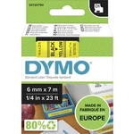 Páska do štítkovače DYMO 43618 (S0720790), 6 mm, D1, 7 m, černá/žlutá