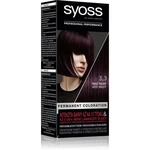 Syoss Color permanentní barva na vlasy odstín 3-3 Dark Violet 2x50 ml