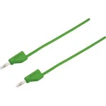 VOLTCRAFT MSB-300 měřicí kabel [lamelová zástrčka 4 mm - lamelová zástrčka 4 mm] zelená, 2.00 m