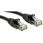 Síťový kabel RJ45 LINDY 45435, CAT 6, U/UTP, 5.00 m, černá