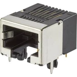 Konektor RJ FCI Modular jacks - zásuvka, vestavná horizontální RJ45 počet pólů: 8P8C, kov, 1 ks