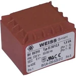 Transformátor do DPS Weiss Elektrotechnik EI 30, prim: 230 V, Sek: 15 V, 100 mA, 1,5 VA