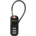 TSA visací zámek na heslo Stanley 81160 393 401, 20 mm, černá