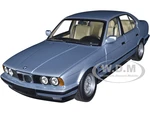 1988 BMW 535i (E34) Light Blue Metallic 1/18 Diecast Model Car by Minichamps